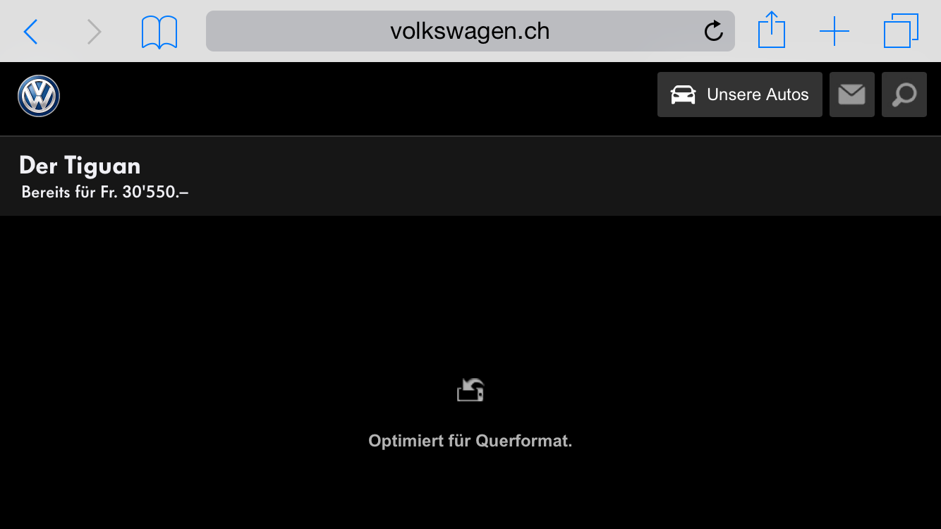 Sorry Volkswagen, querer geht leider nicht.