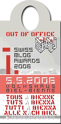 Swiss Blog Awards - Out of Office