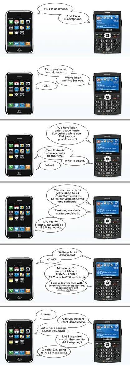 Apple iPhone vs. Windows Mobile Smartphone