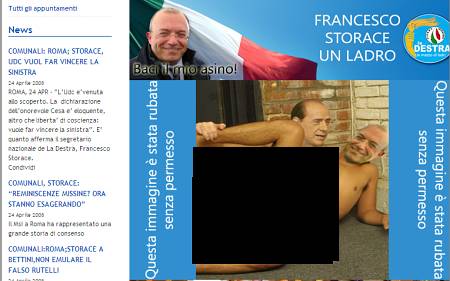 Screenshot - Website Francesco Storace 