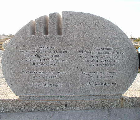 Swissair Memorial at Peggy's Cove
