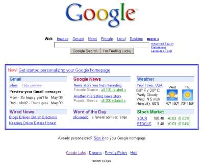 Google Labs Portal